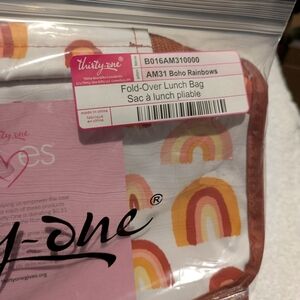 Thirty-One Rainbow Patterned Lunch Bag